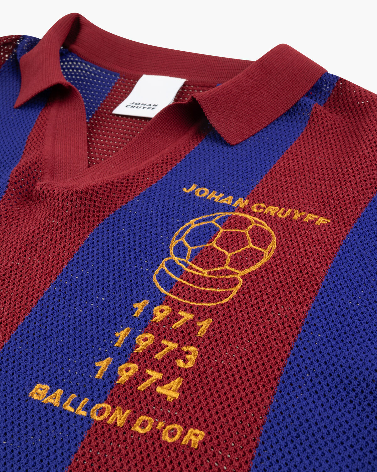 Knitted Football Tee, Black/Blue, hi-res