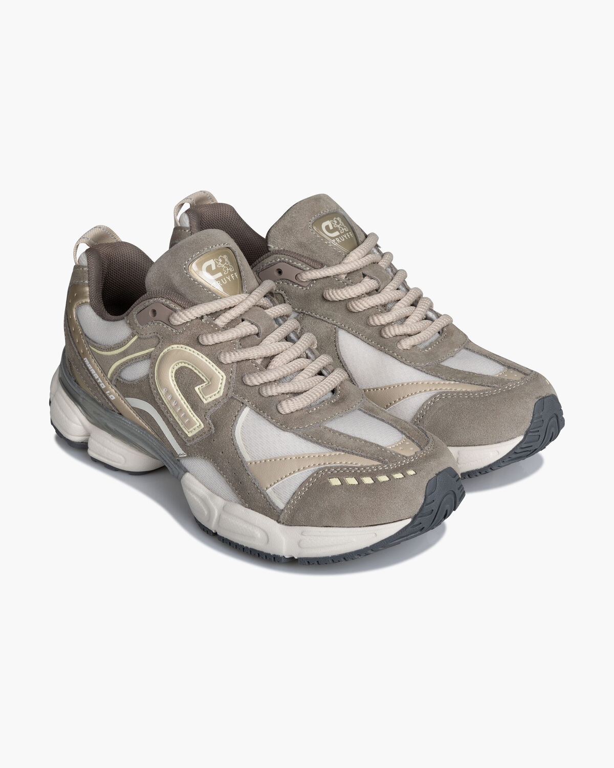 Marato Runner -Suede/Mesh, Brown, hi-res