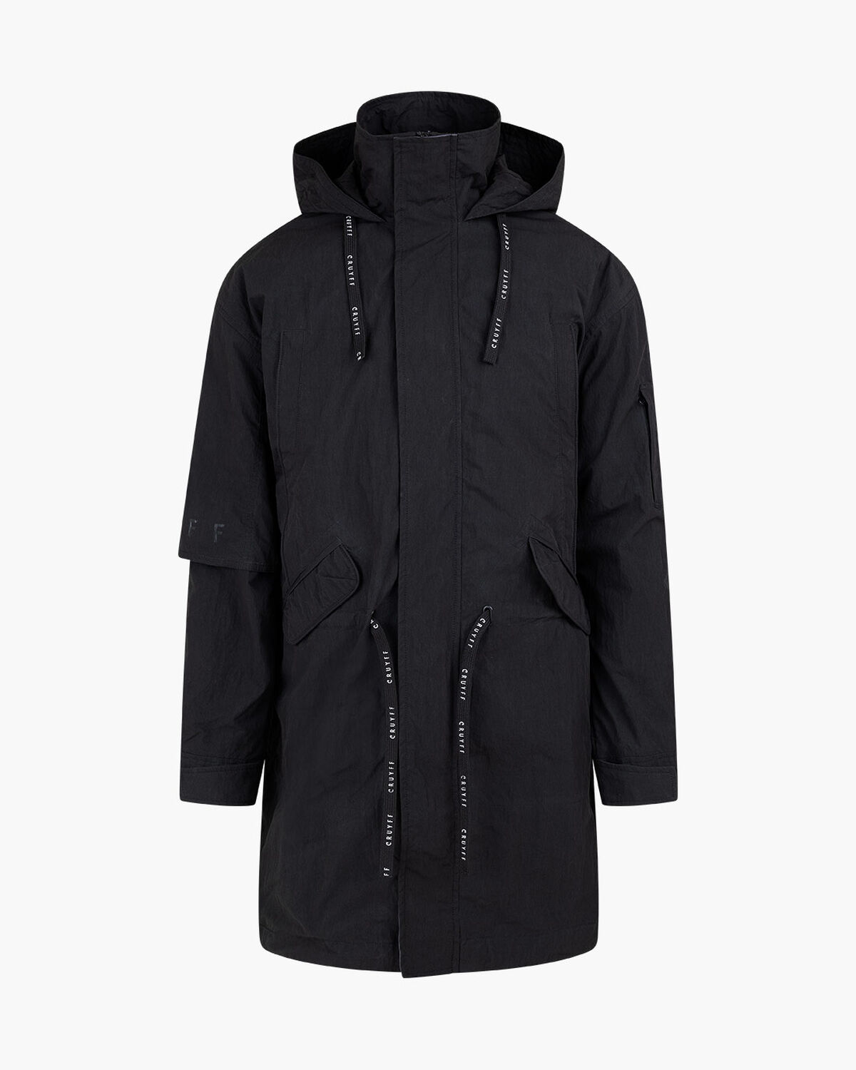 Naranco Parka - Half Recycled Nylon / Cotton, Black, hi-res