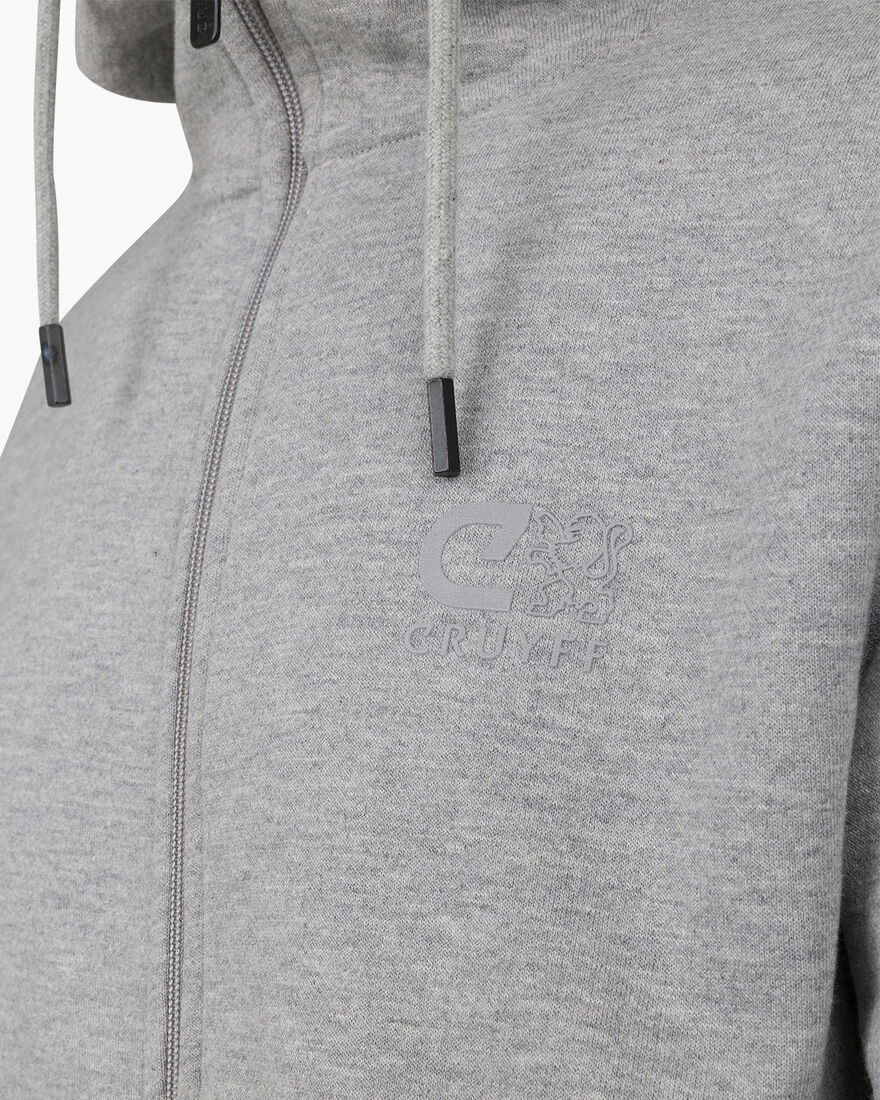 Hernandez Zip Thru Hood, Grey, hi-res