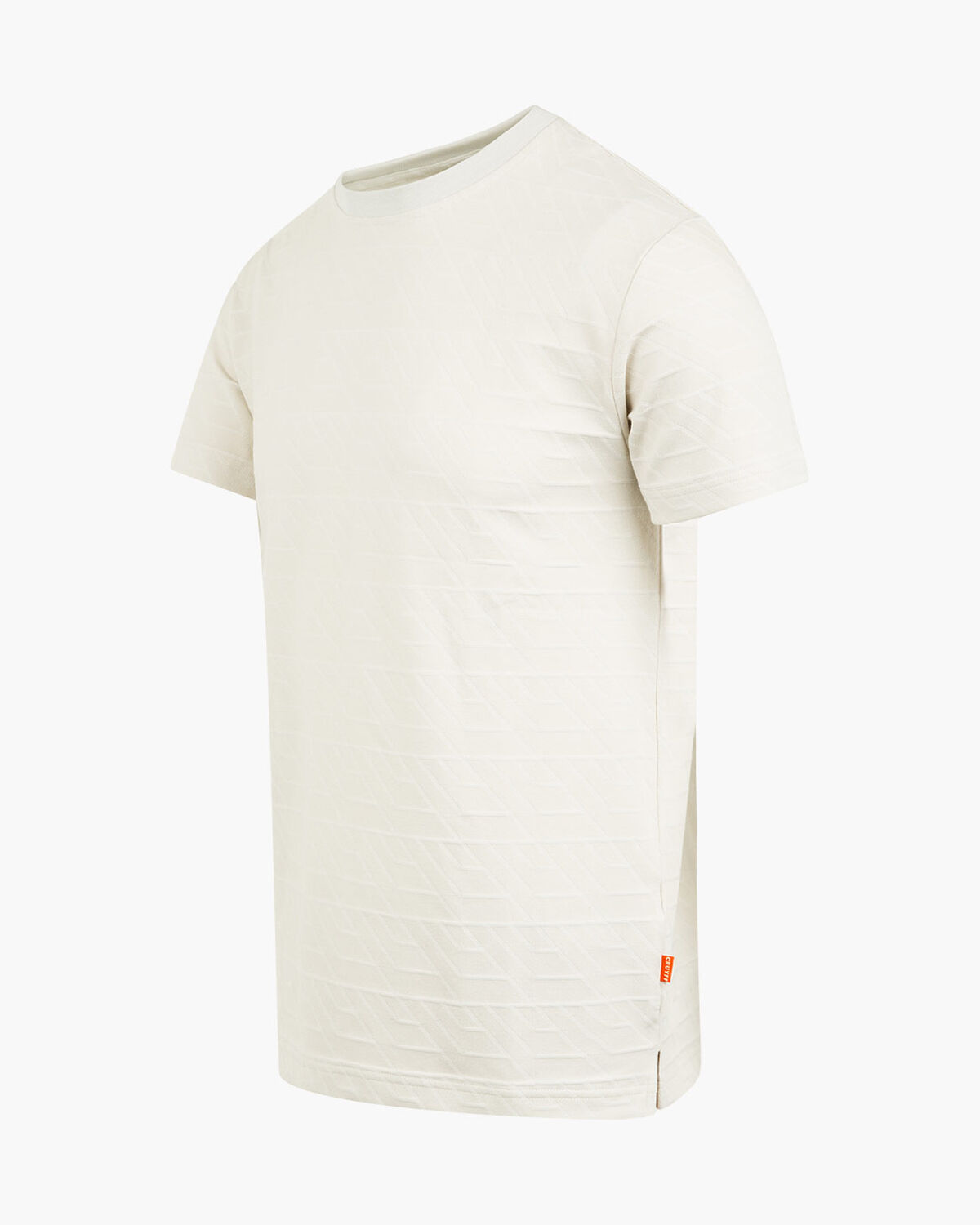 Luka Jacquard Tee, Crème, hi-res