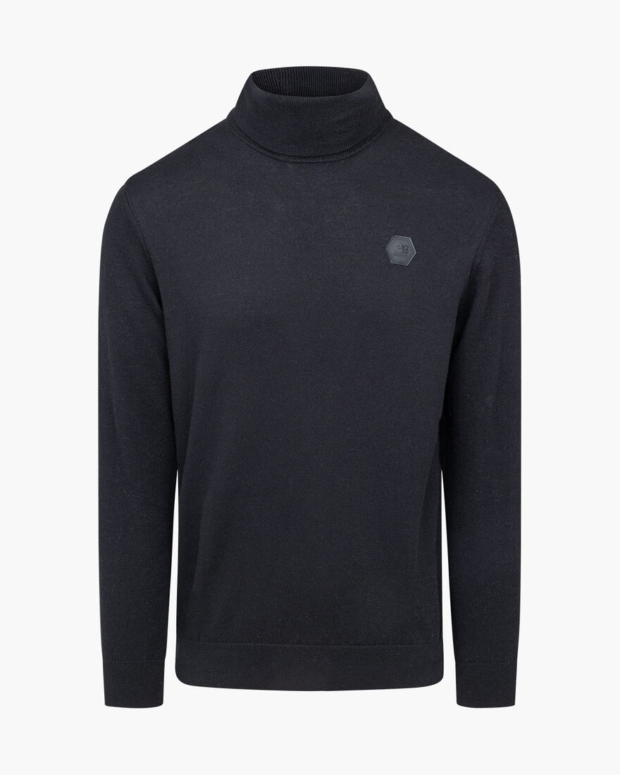 Basco Turtle Neck - Cotton, Black, hi-res