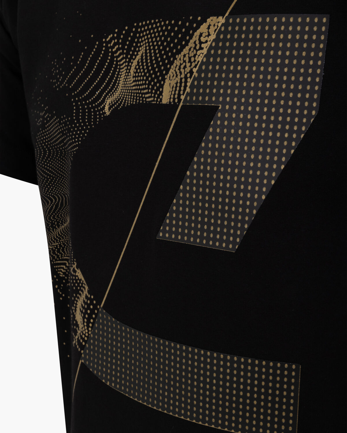C-Logo Tee, Black/Gold, hi-res