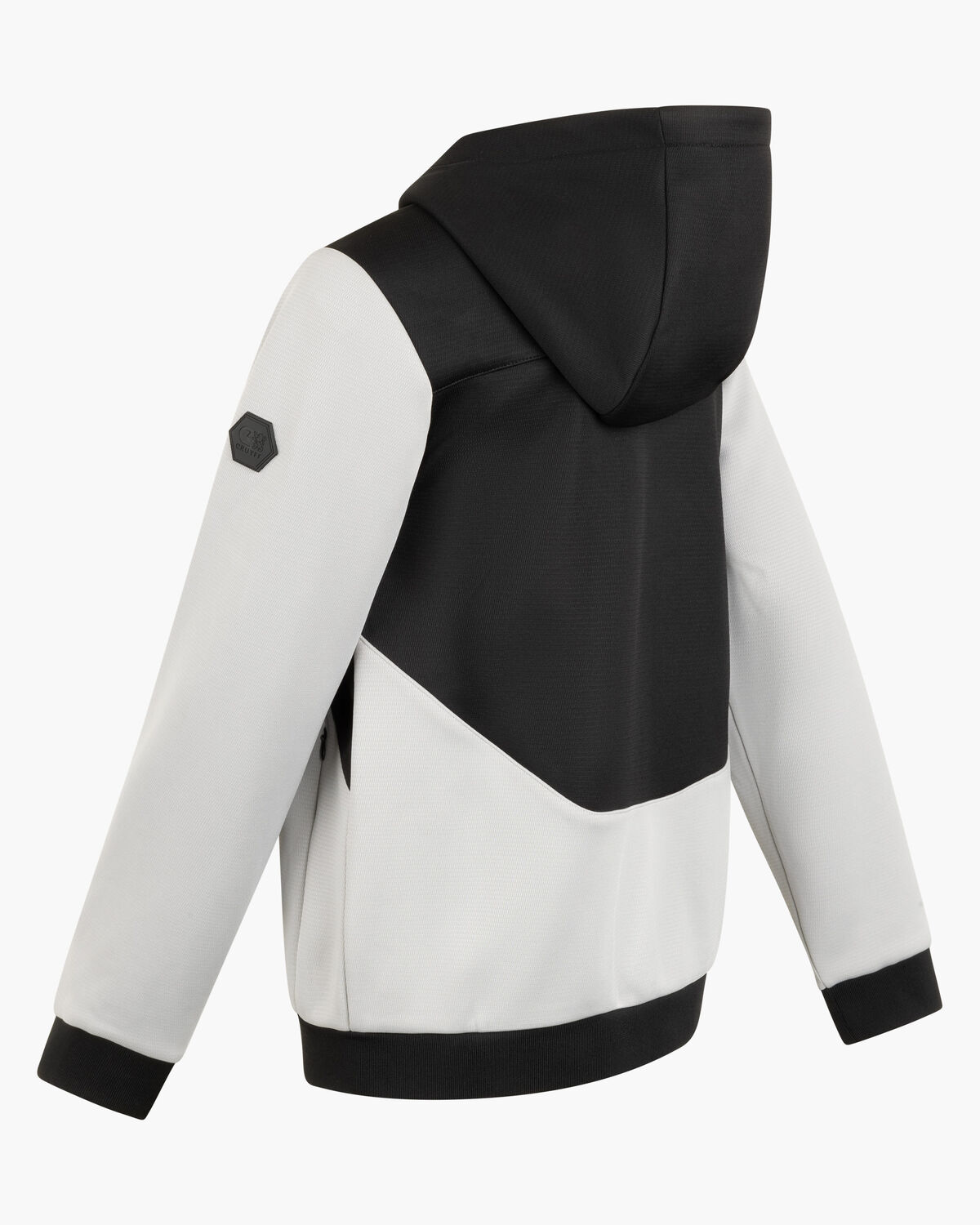 Fleece Jacket, Black/Grey, hi-res