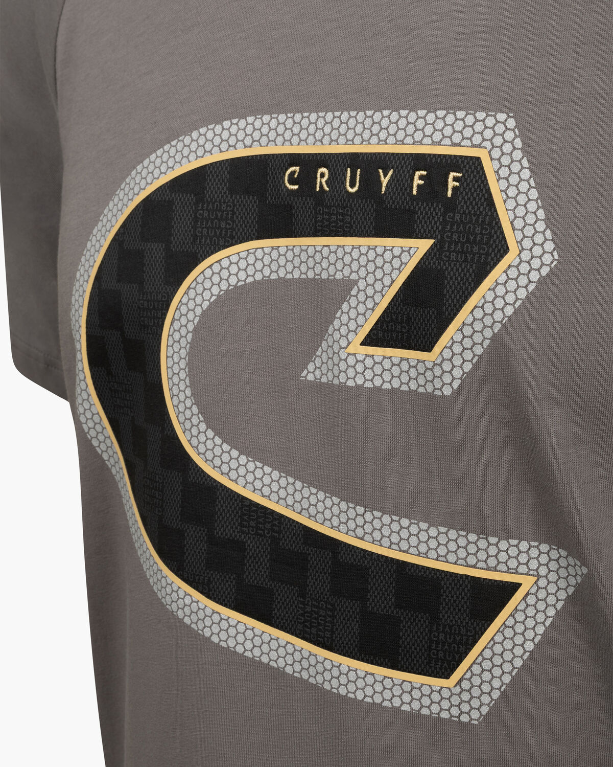C-Tee, Grey/Gold, hi-res