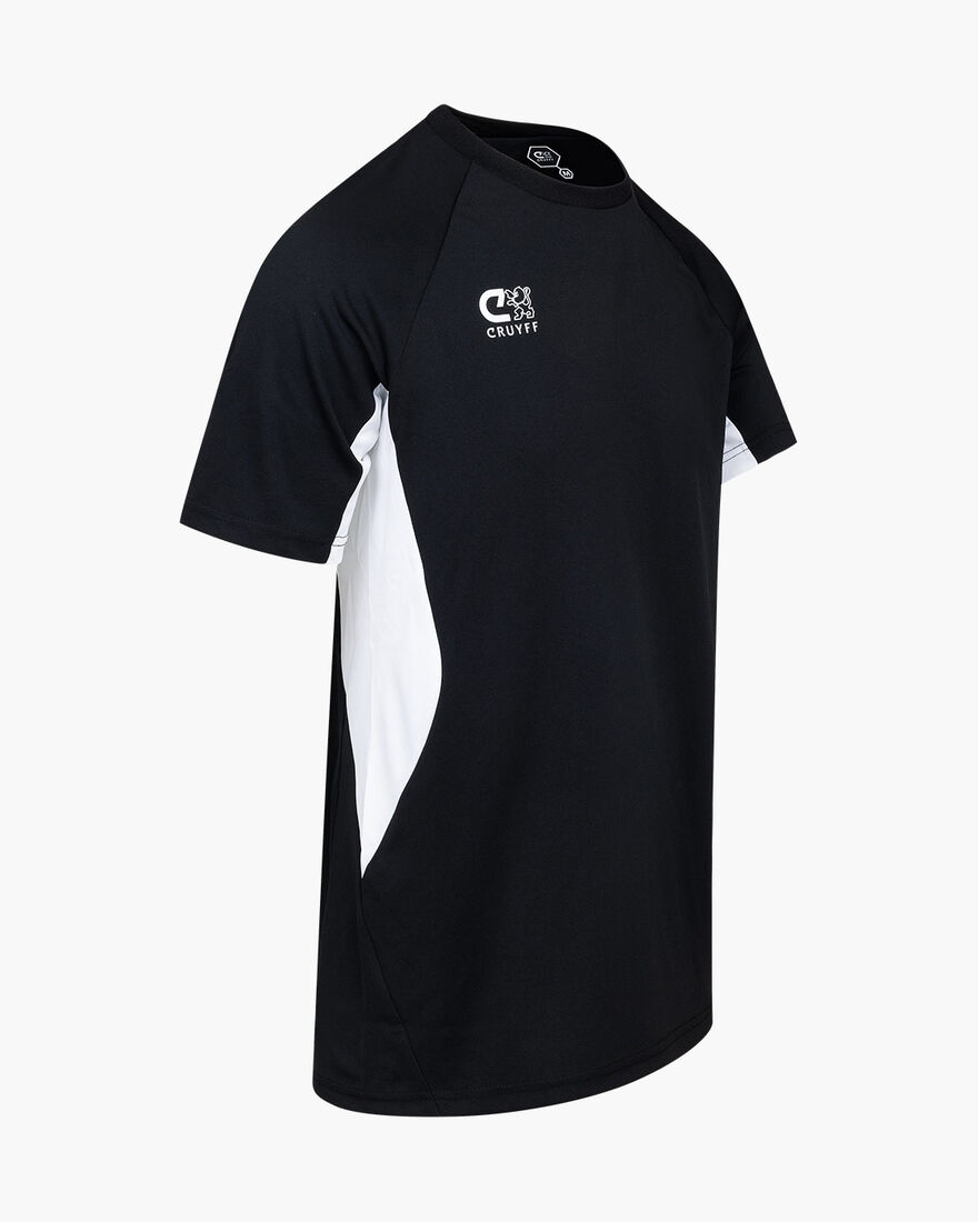 Cruyff Tech Turn Shirt Junior, Black/White, hi-res