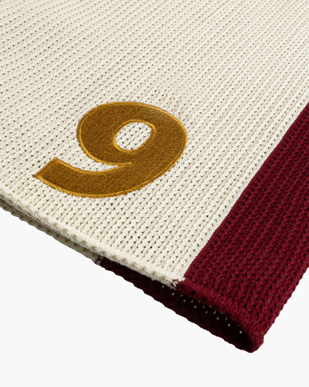 Knitted Football Shorts, White, hi-res