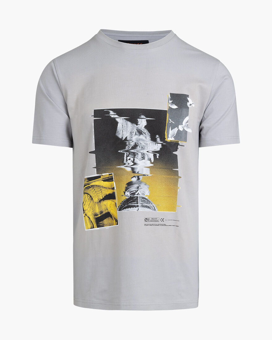 Columbus Tee - 95% Cotton/ 5% Elastan, Light Grey, hi-res