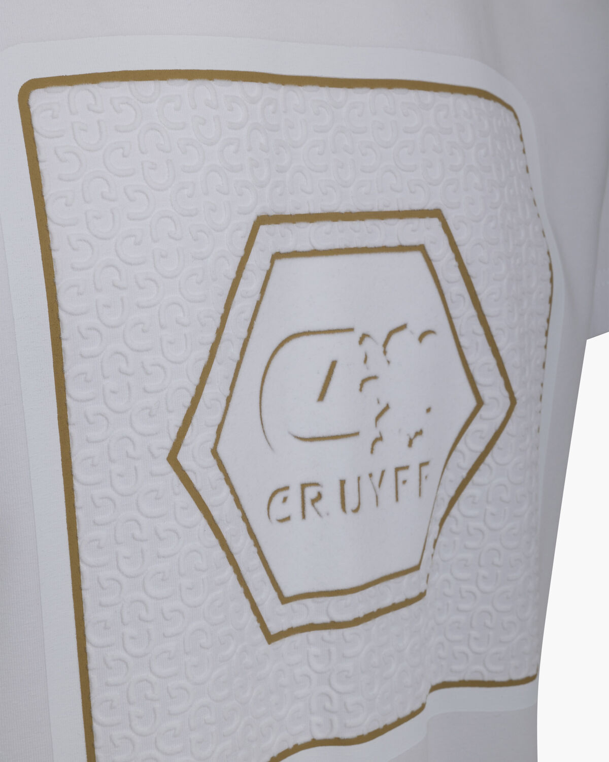 Flock Tee, White/Gold, hi-res