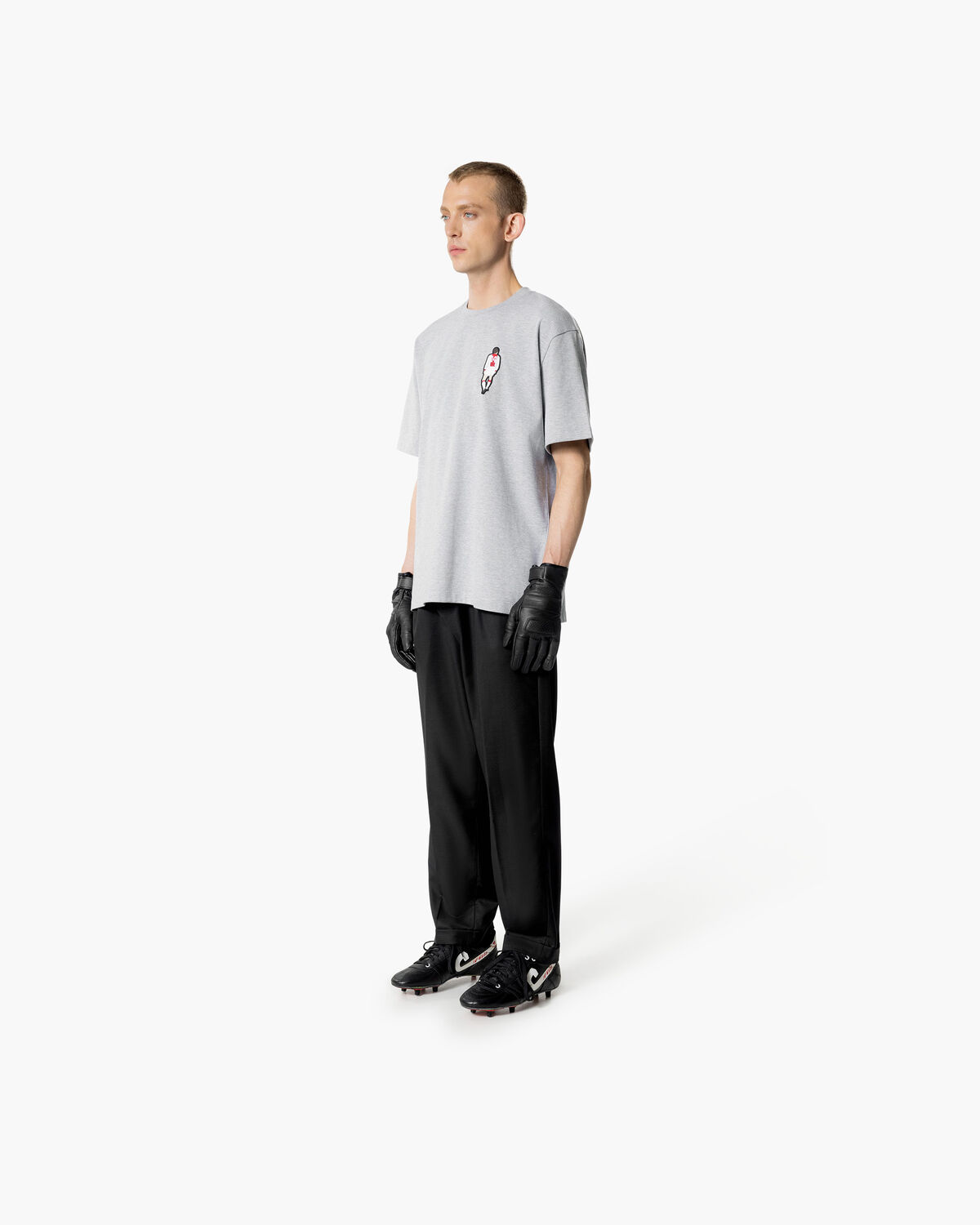 Luxury Signature Tee, Grey, hi-res