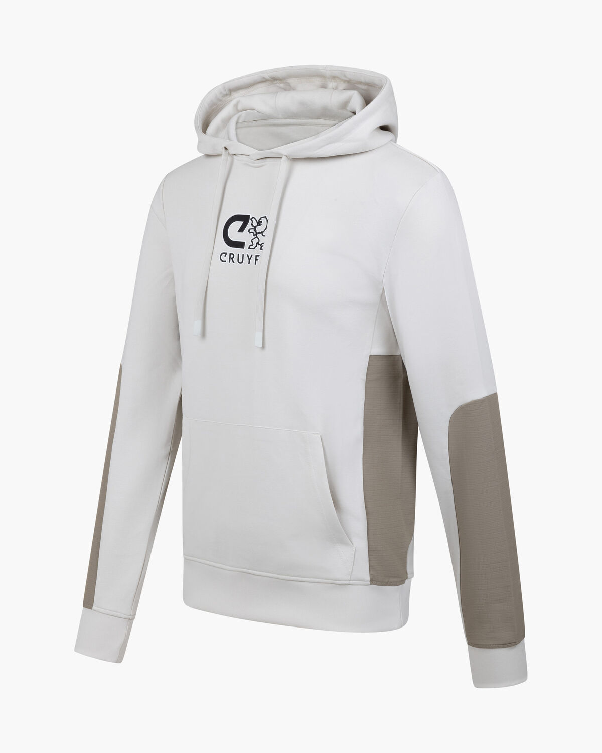 C-lion Outlined Graphic Hoodie, White/Silver, hi-res