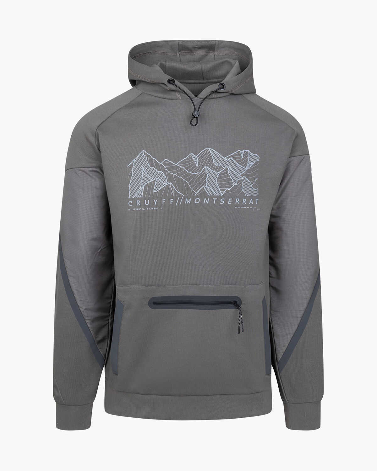 Montserrat Hoodie - Polyester / Cotton, Grey, hi-res