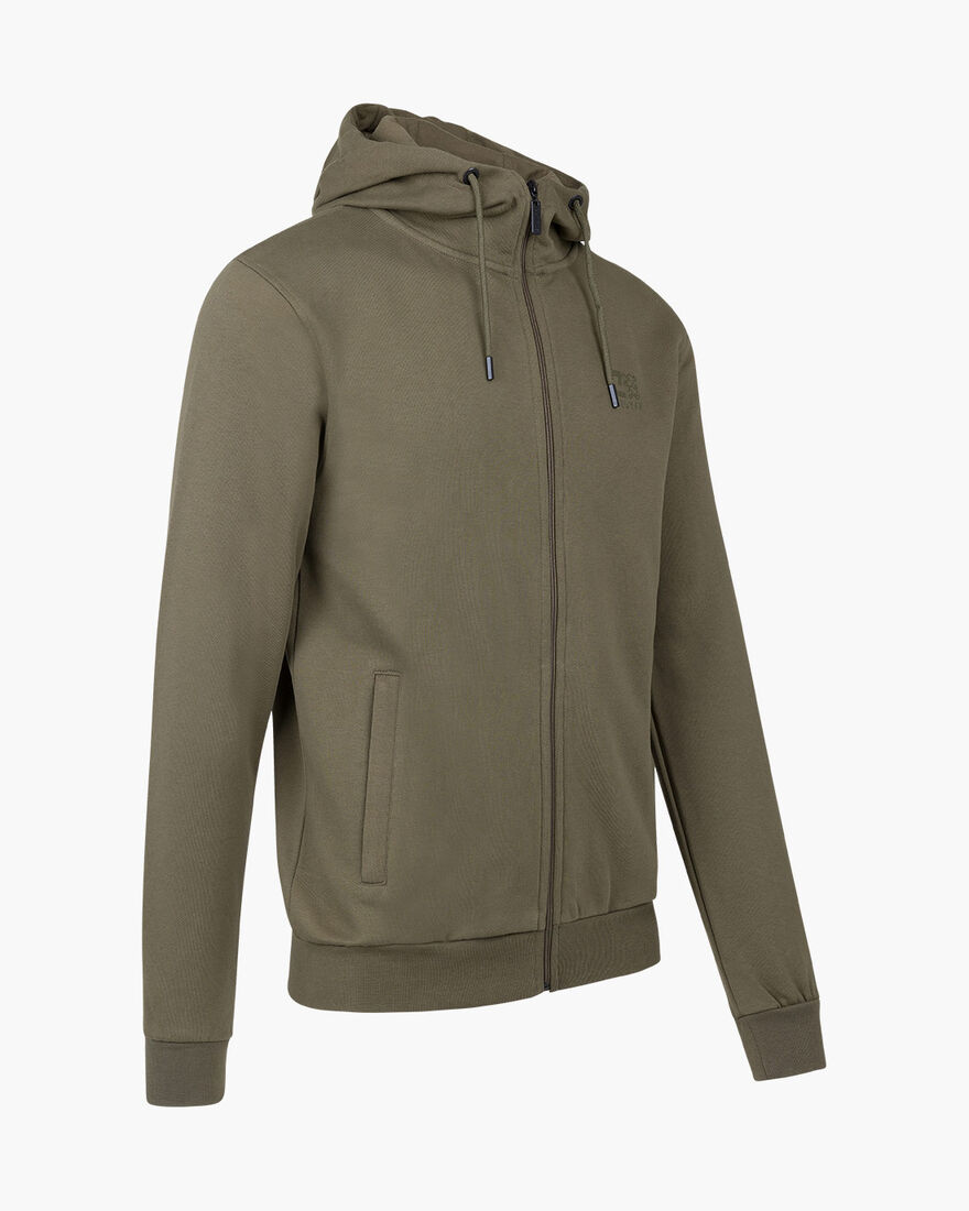 Hernandez Zip Thru Hood, Green, hi-res