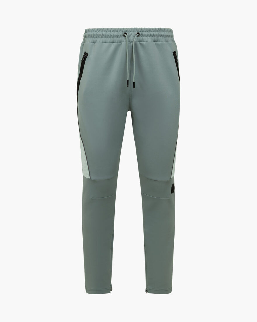 Zayne Scuba Track Pants - 95% Polyester 5% Elastan, Lead Blue, hi-res
