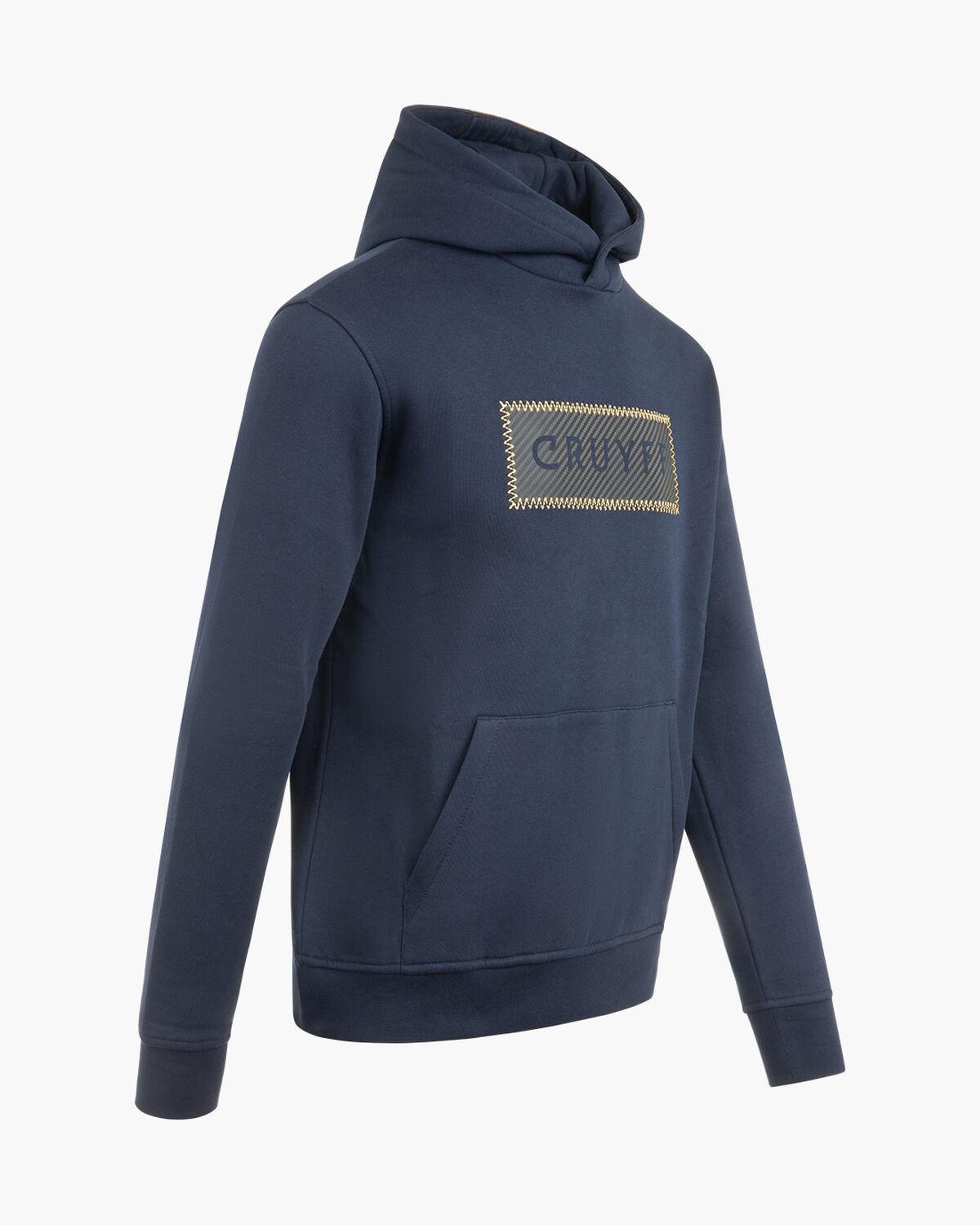 Fuzeknit Lasercut Hoodie, Blue/Gold, hi-res