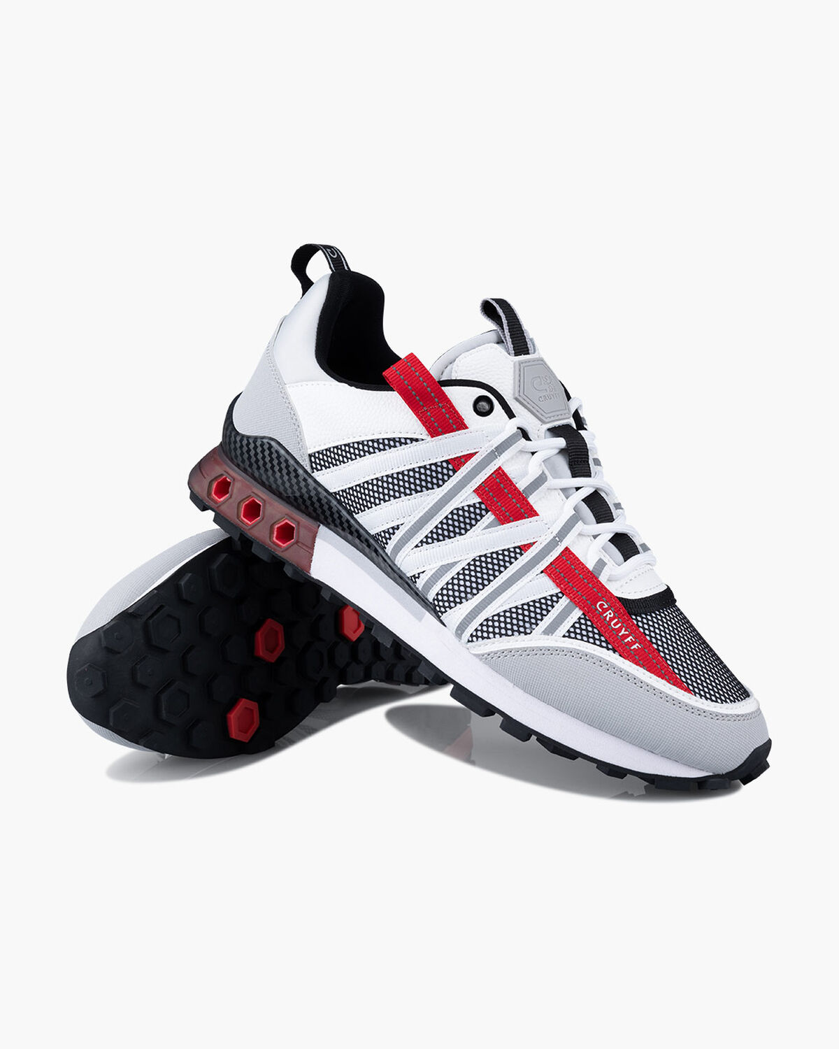 Fearia Hex - Tech, White/Red, hi-res