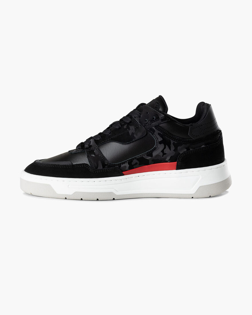 Nemes Mid - Soft Nappa/Camo leather, Black/Red, hi-res