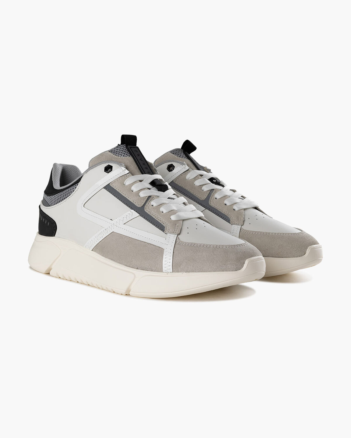 Arquero - Soft Nappa/Suede, White/Grey, hi-res