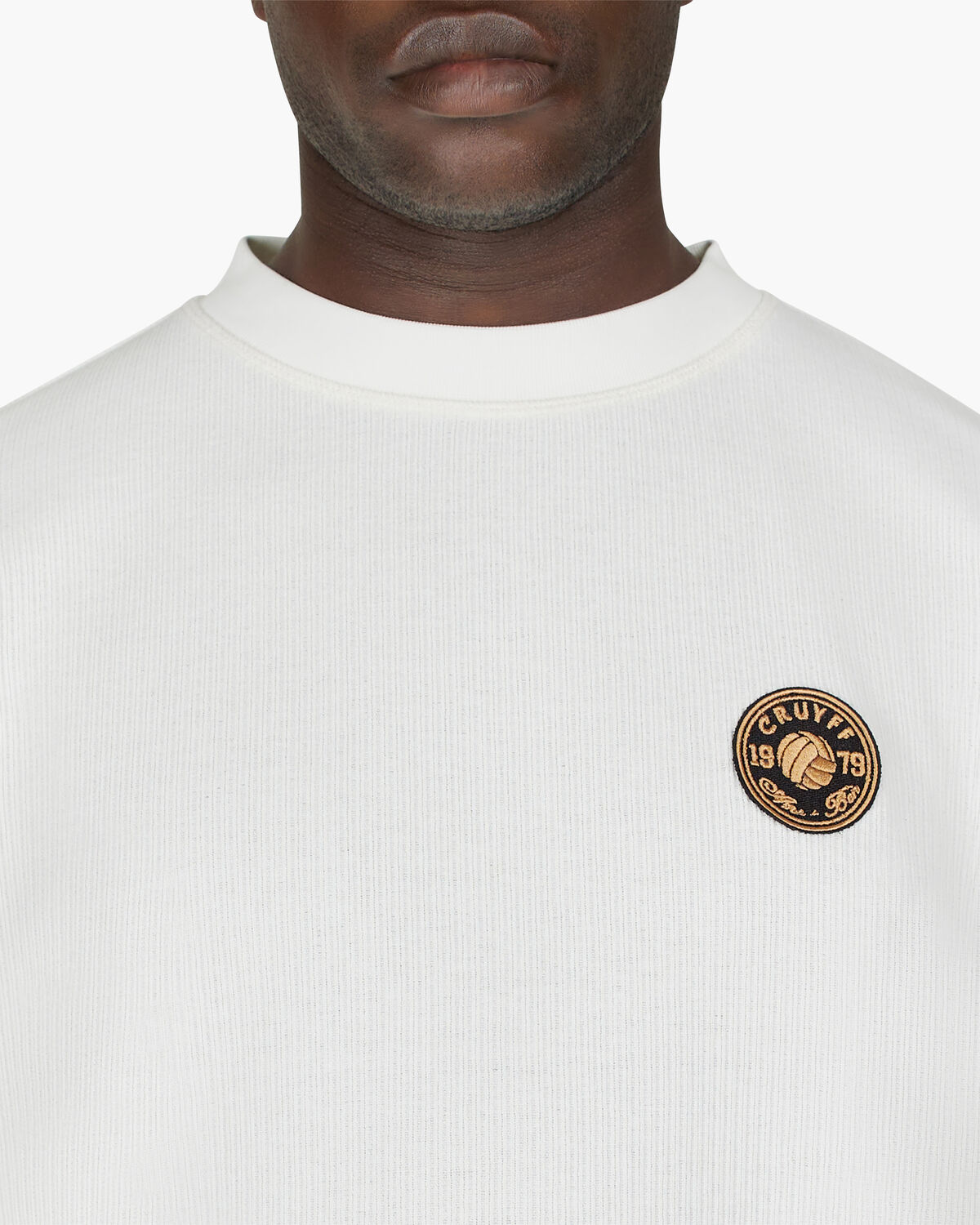 Retro Badge Jumper, White/White, hi-res