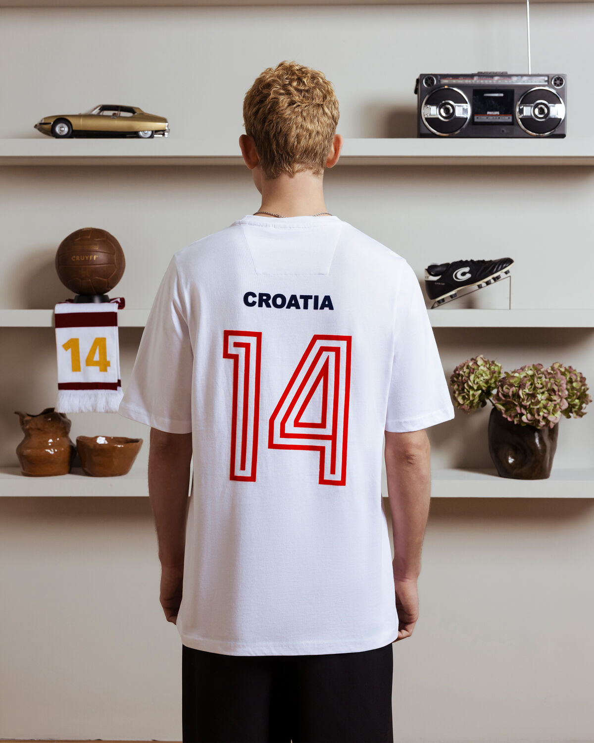 Team Cruyff Tee, White/White, hi-res