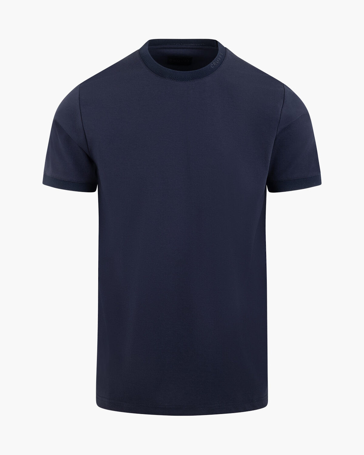 Debossed Collar Tee, Blue Nights, hi-res