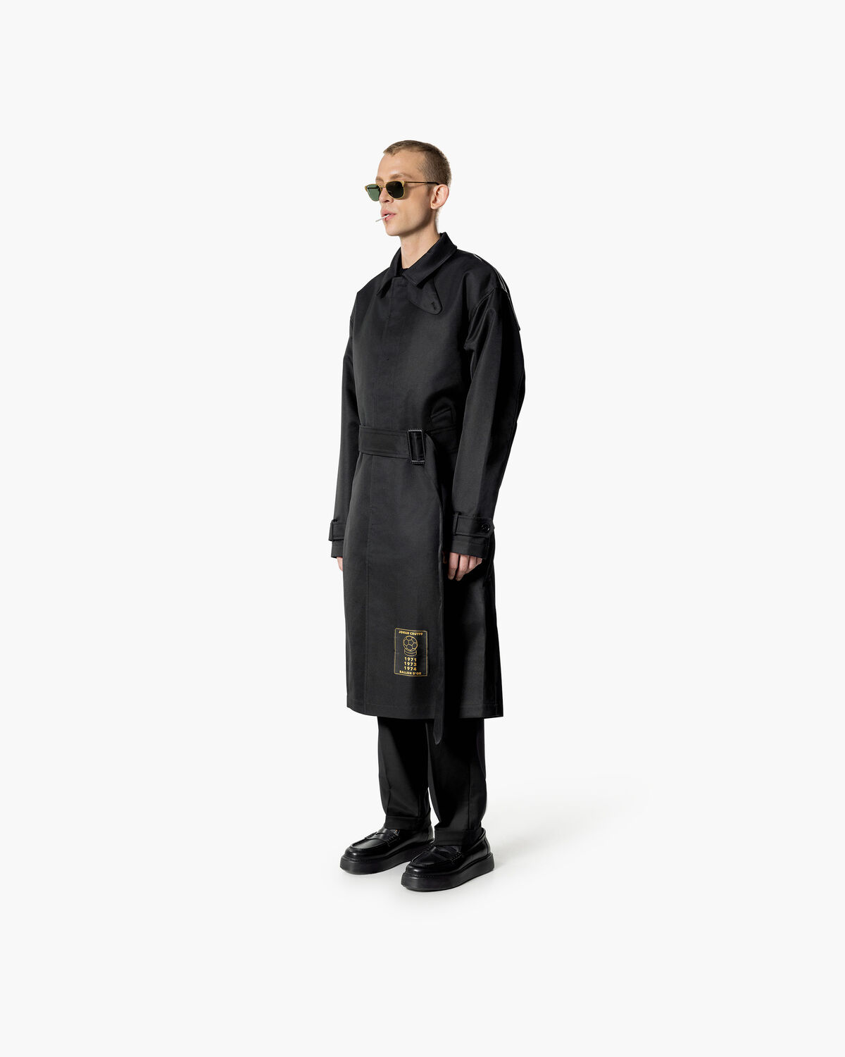 Tech Trenchcoat, Black, hi-res