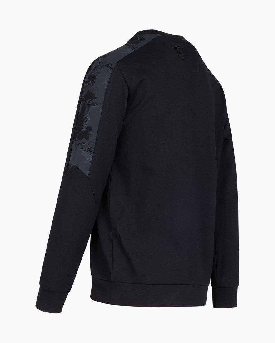 Absent Camo Sweater, Black, hi-res