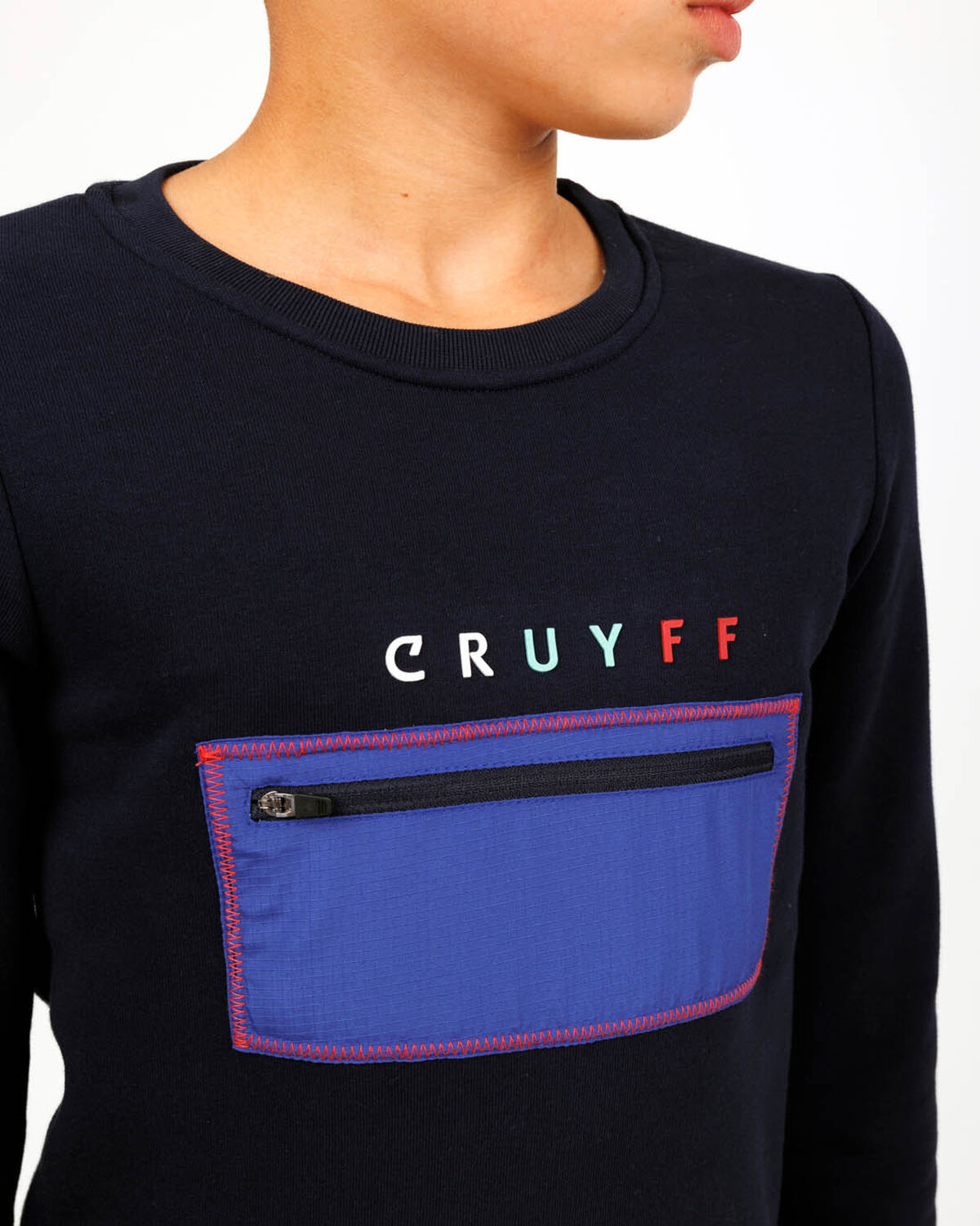 Clipper Suit Crewneck, Navy/Blue, hi-res