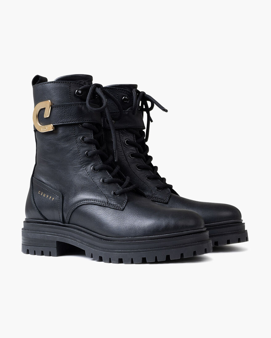 Commando Lace Boot, Black, hi-res