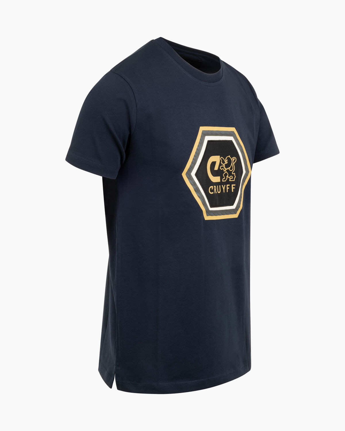 Luciano C-lion Tee, Blue/Gold, hi-res