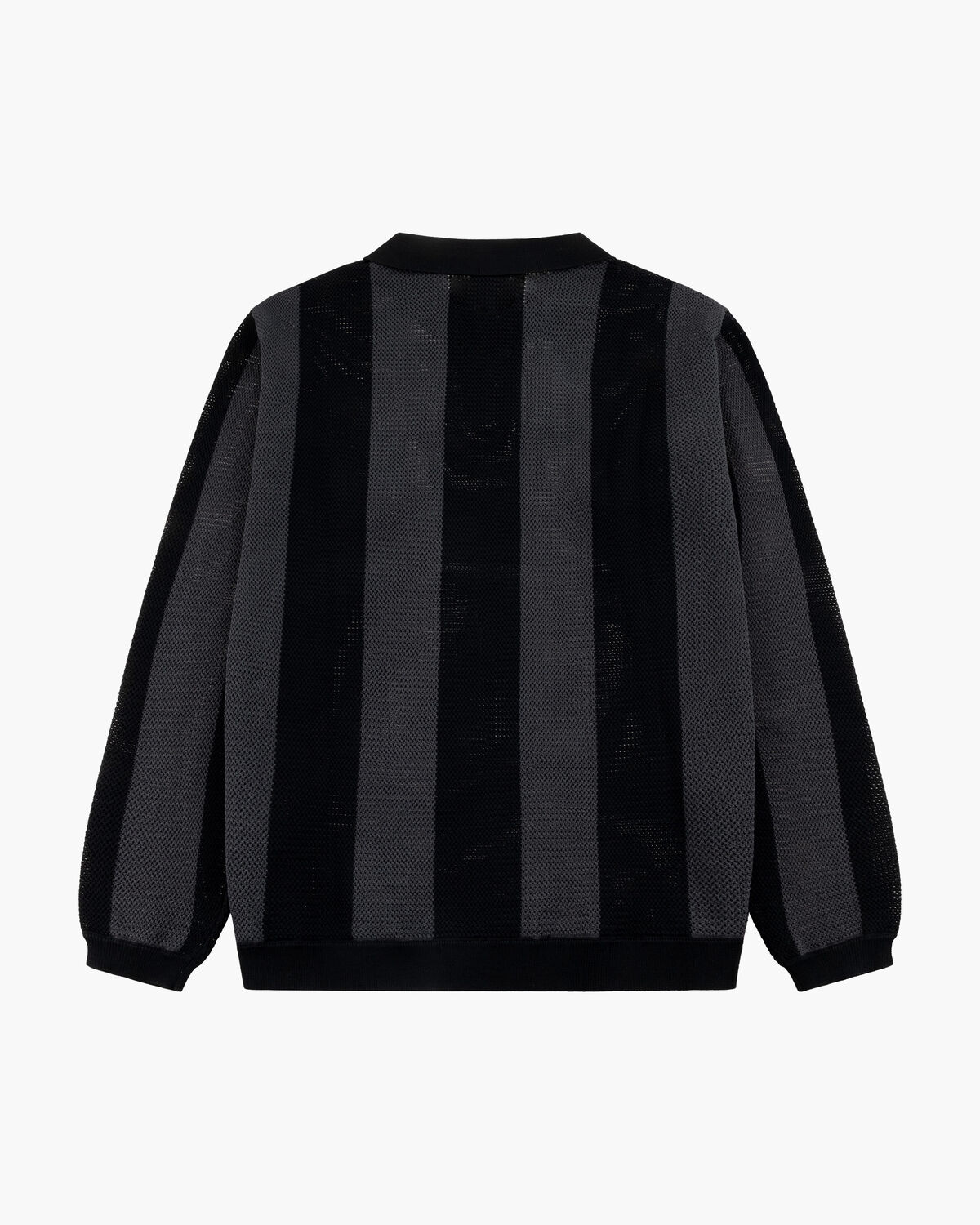 Knitted Football Tee, Black, hi-res