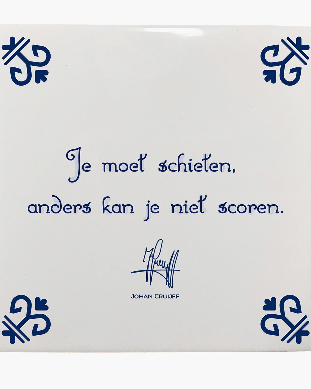 Je moet schieten, anders kan je niet scoren , White, hi-res