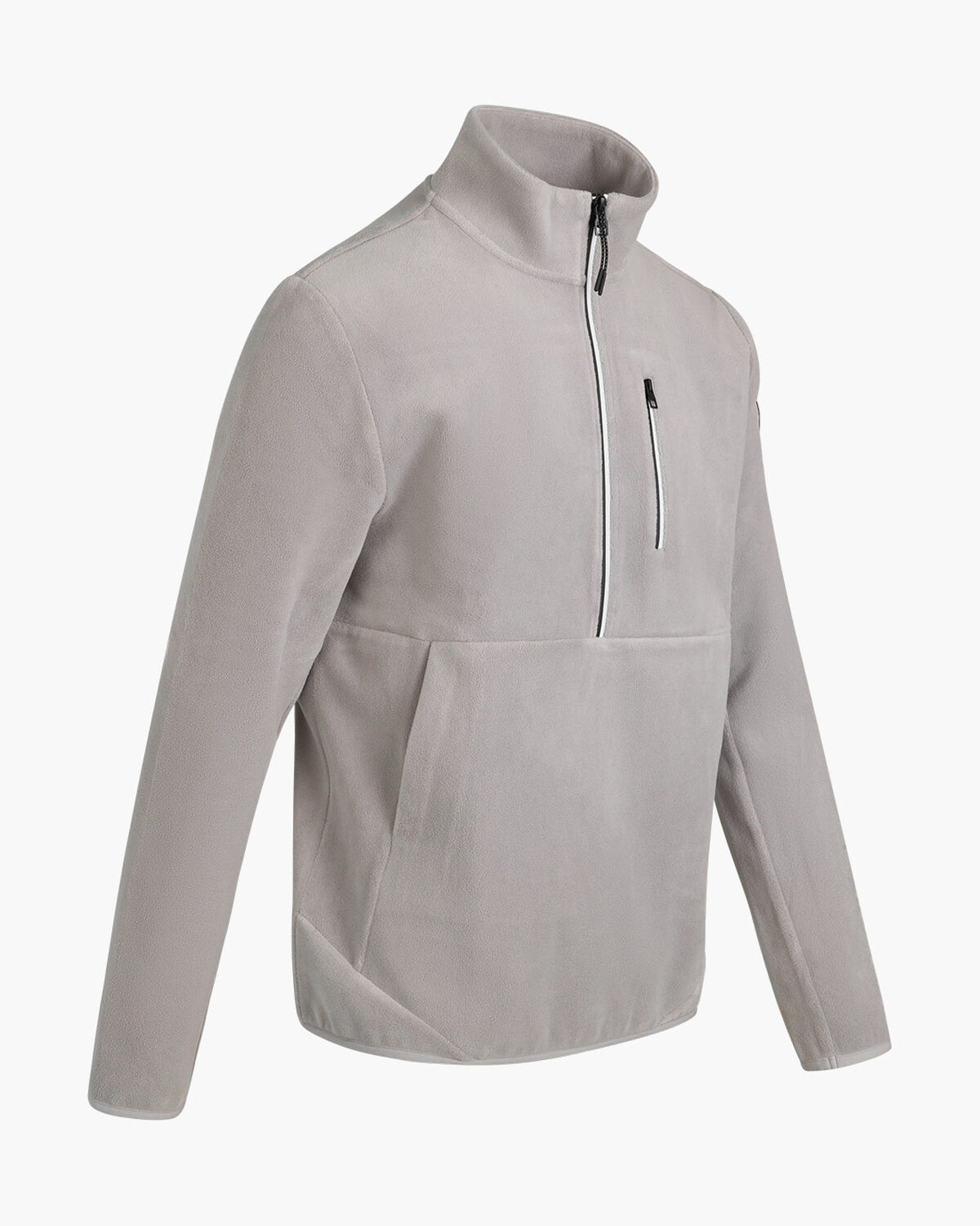 Half Zip Fleece, Light Grey, hi-res