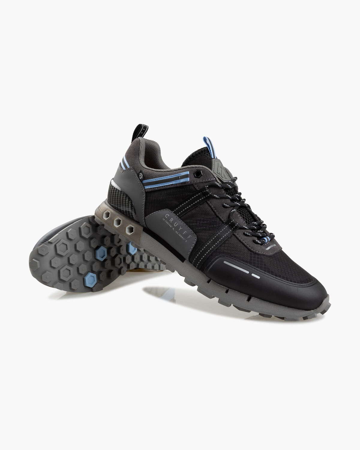 Interlace Hex-Tech // Montserr, Grey/Blue, hi-res