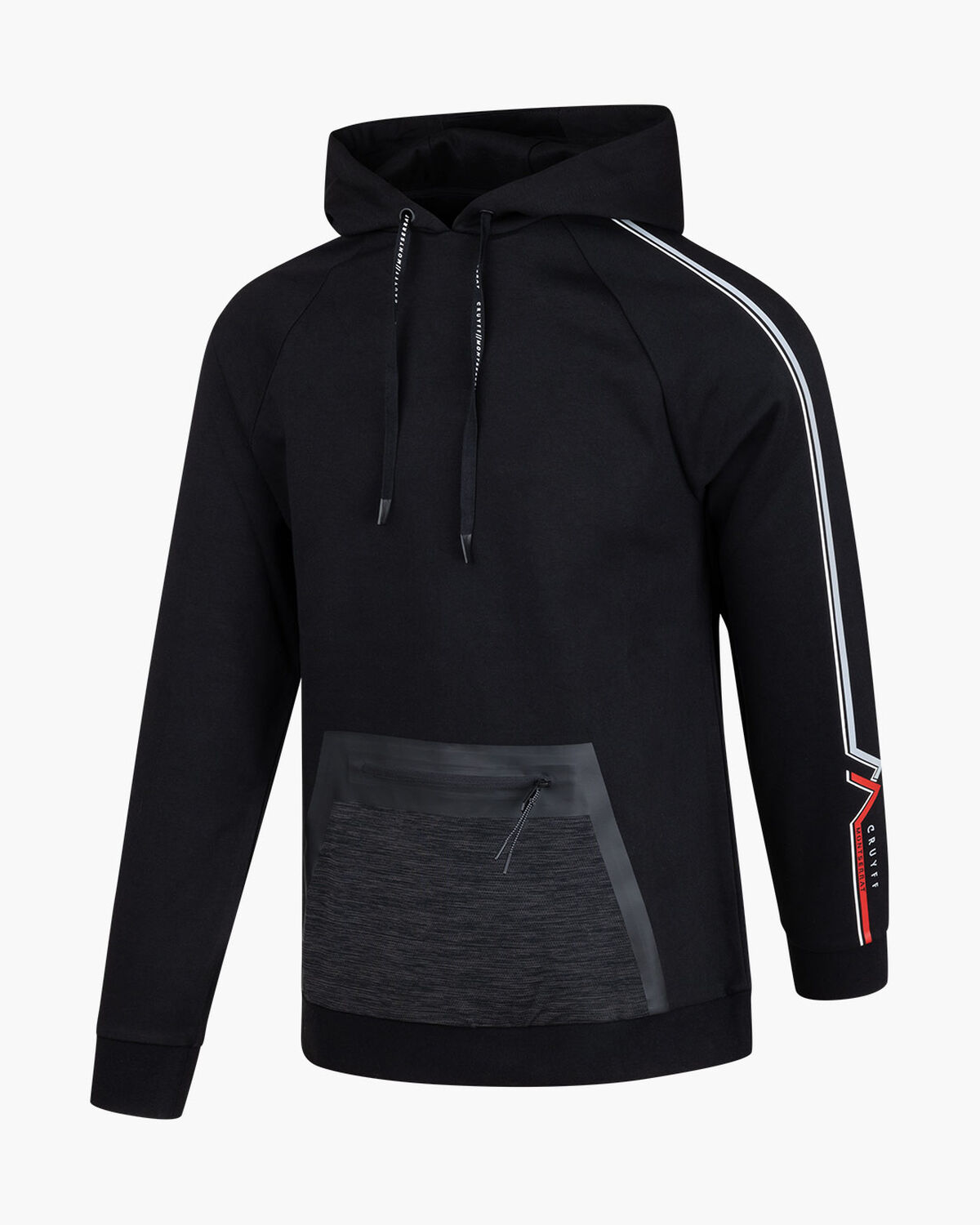 Mantel Hoodie, Black, hi-res