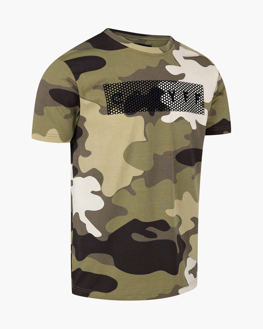Camo Tee - 95% Cotton / 5% Elastane, Army green, hi-res