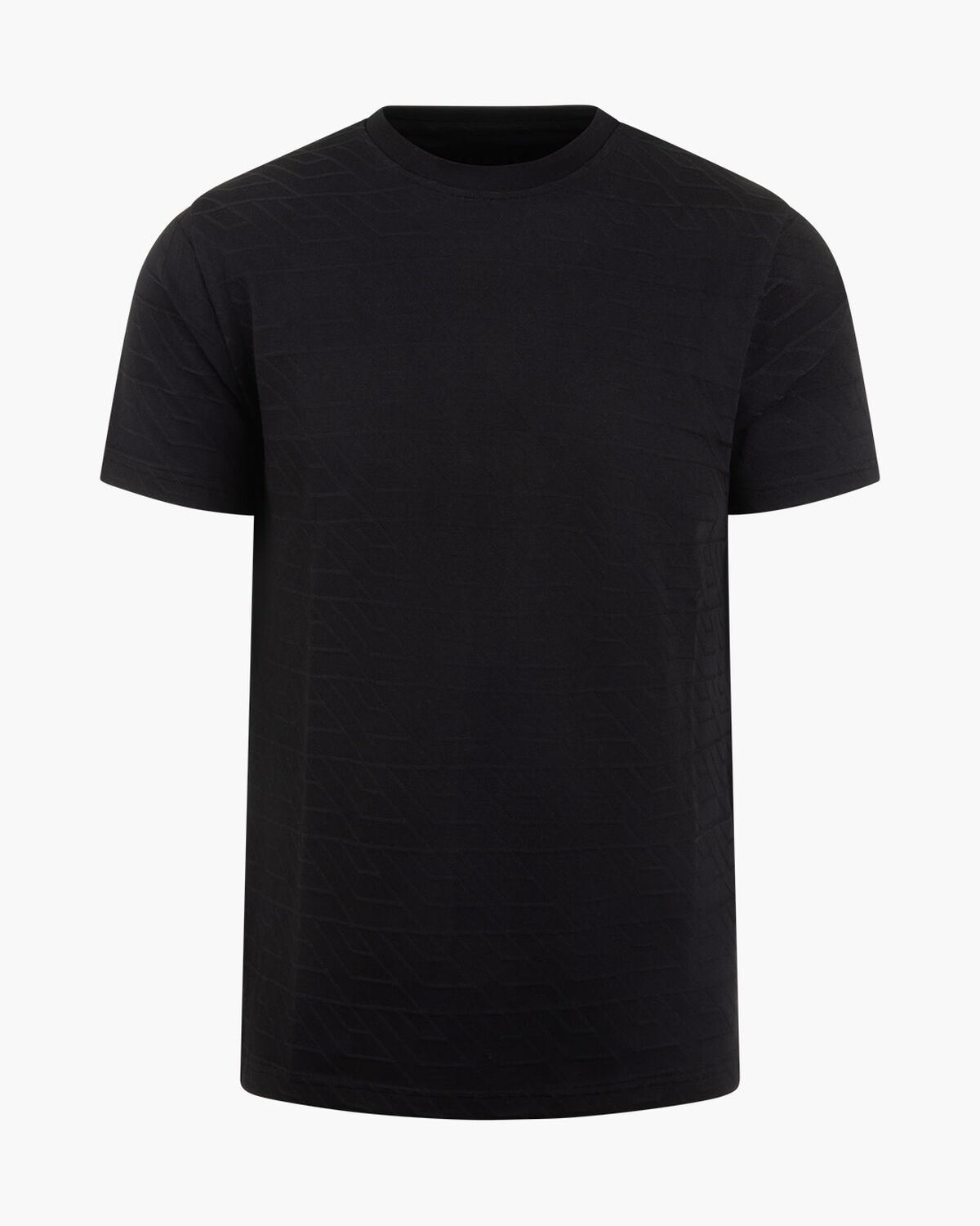 Luka Jacquard Tee, Black, hi-res