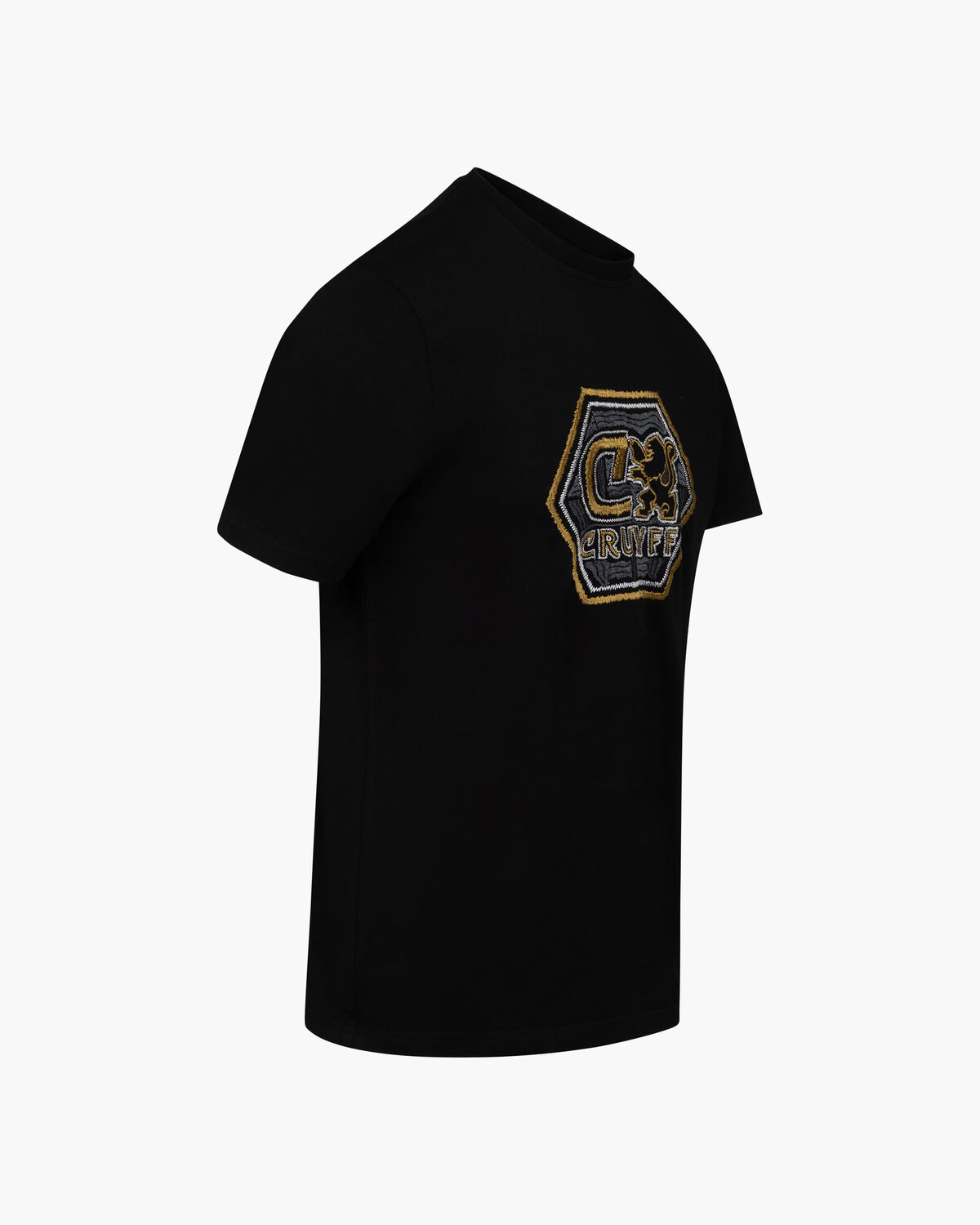 C-Lion Blurry Embro Tee, Black/Gold, hi-res