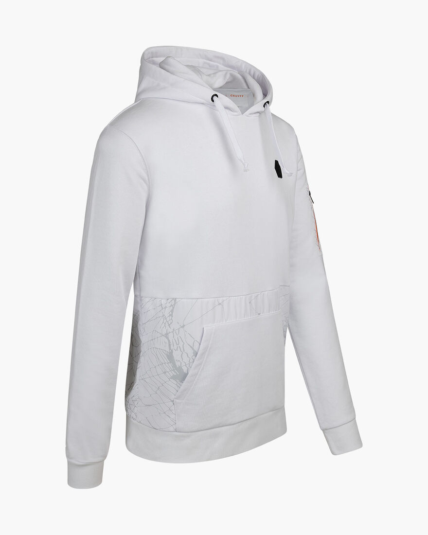 Rafael Hoody  - 65% Cotton 35% Polyester, White, hi-res