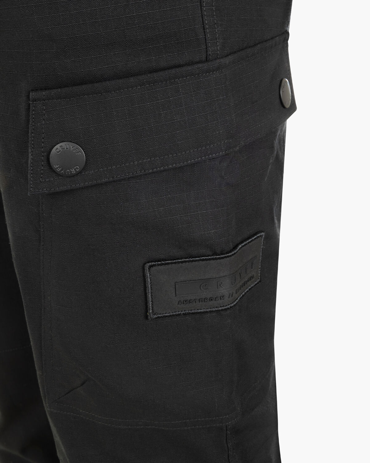 Cotton Ripstop Cargo Pants, Black, hi-res
