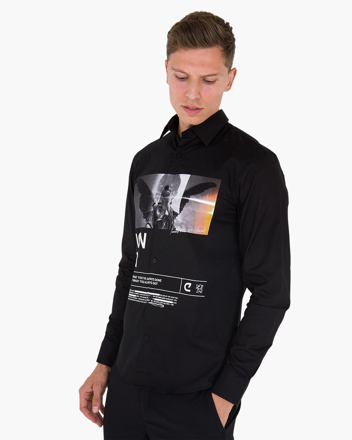 Siva Printed Shirt, Black, hi-res