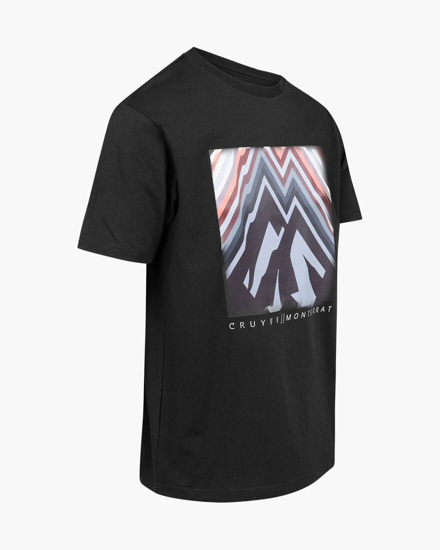 Montserrat Peak Tee - 95 %Cotton 5%Elastane, Black, hi-res