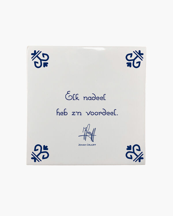 Elk nadeel heb z'n voordeel