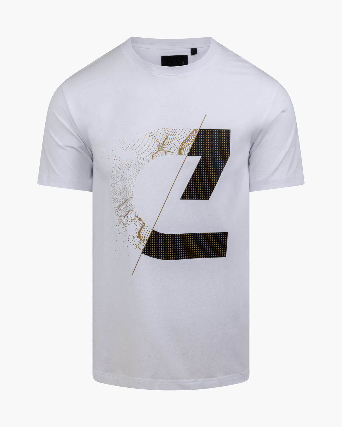 C-Logo Tee, White/Gold, hi-res