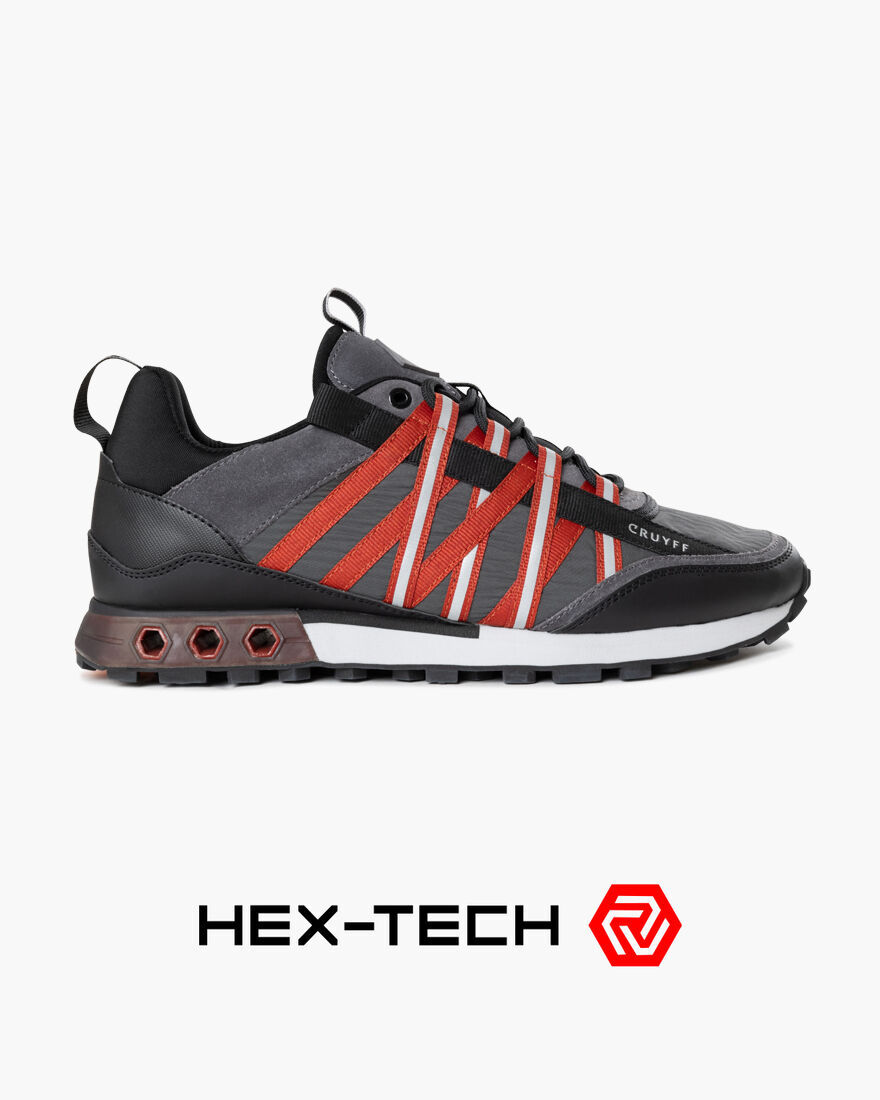 Fearia Hex, Grey/Red, hi-res