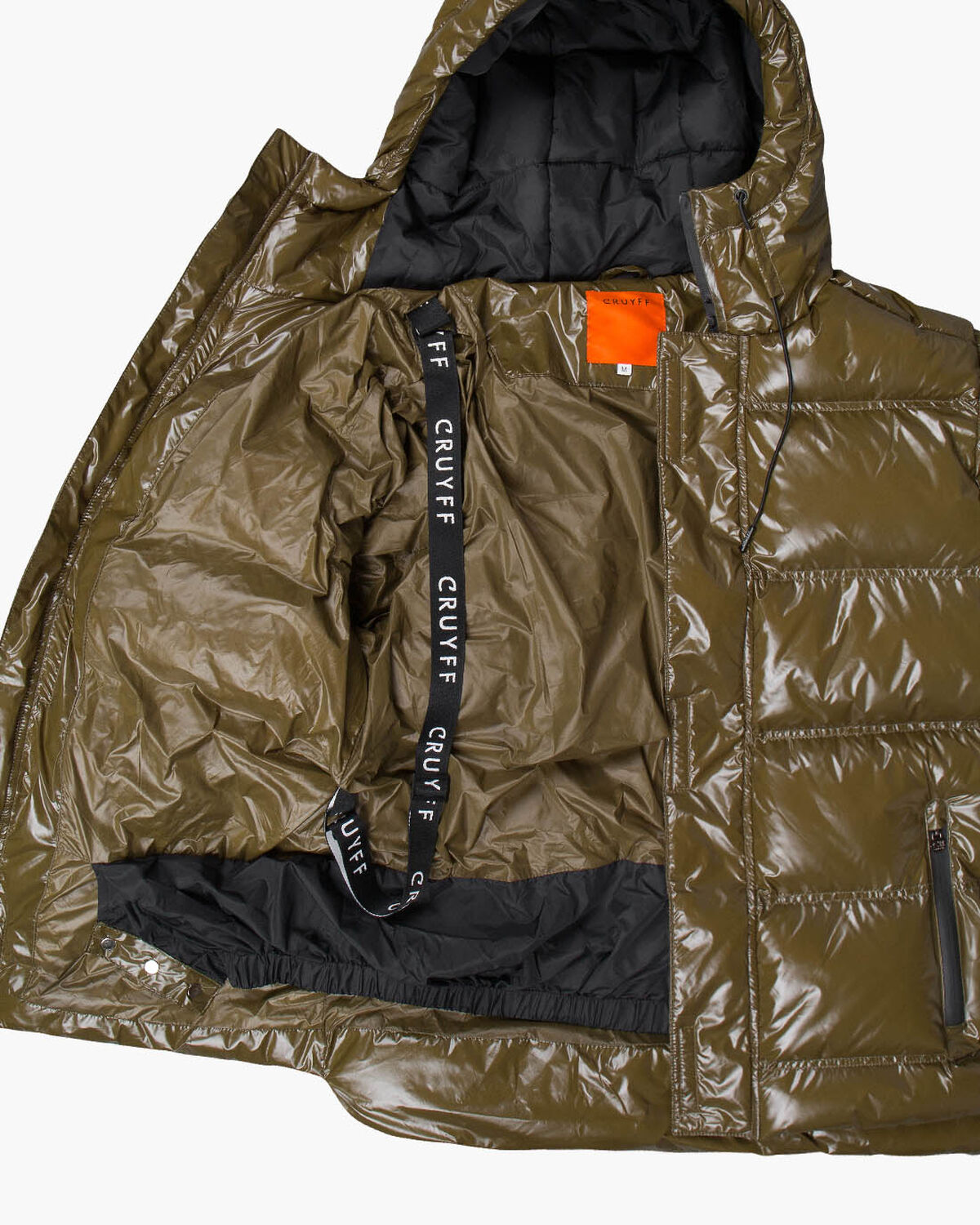 Trentini Puffer Jacket - Militairy Olive - 100% Po, Army green, hi-res