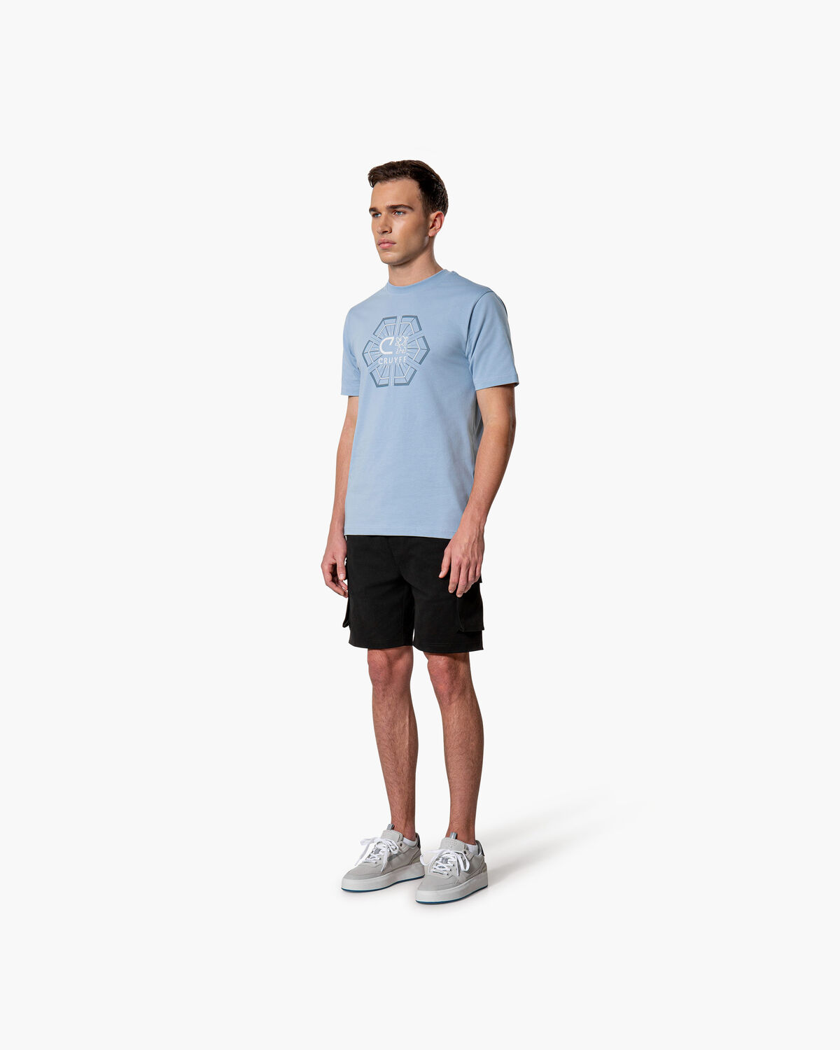 C-Lion Geo Tee, Blue Nights, hi-res
