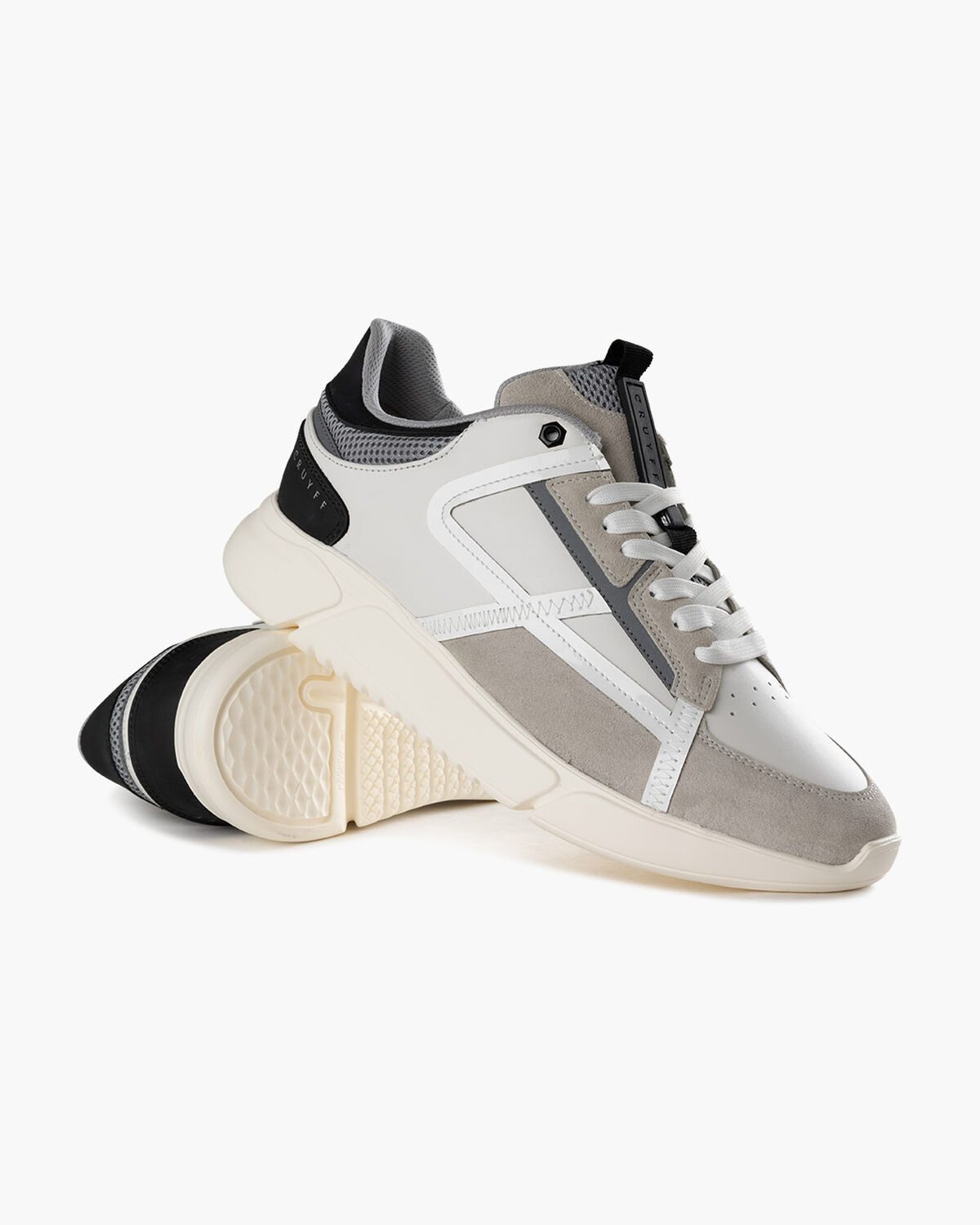 Arquero - Soft Nappa/Suede, White/Grey, hi-res