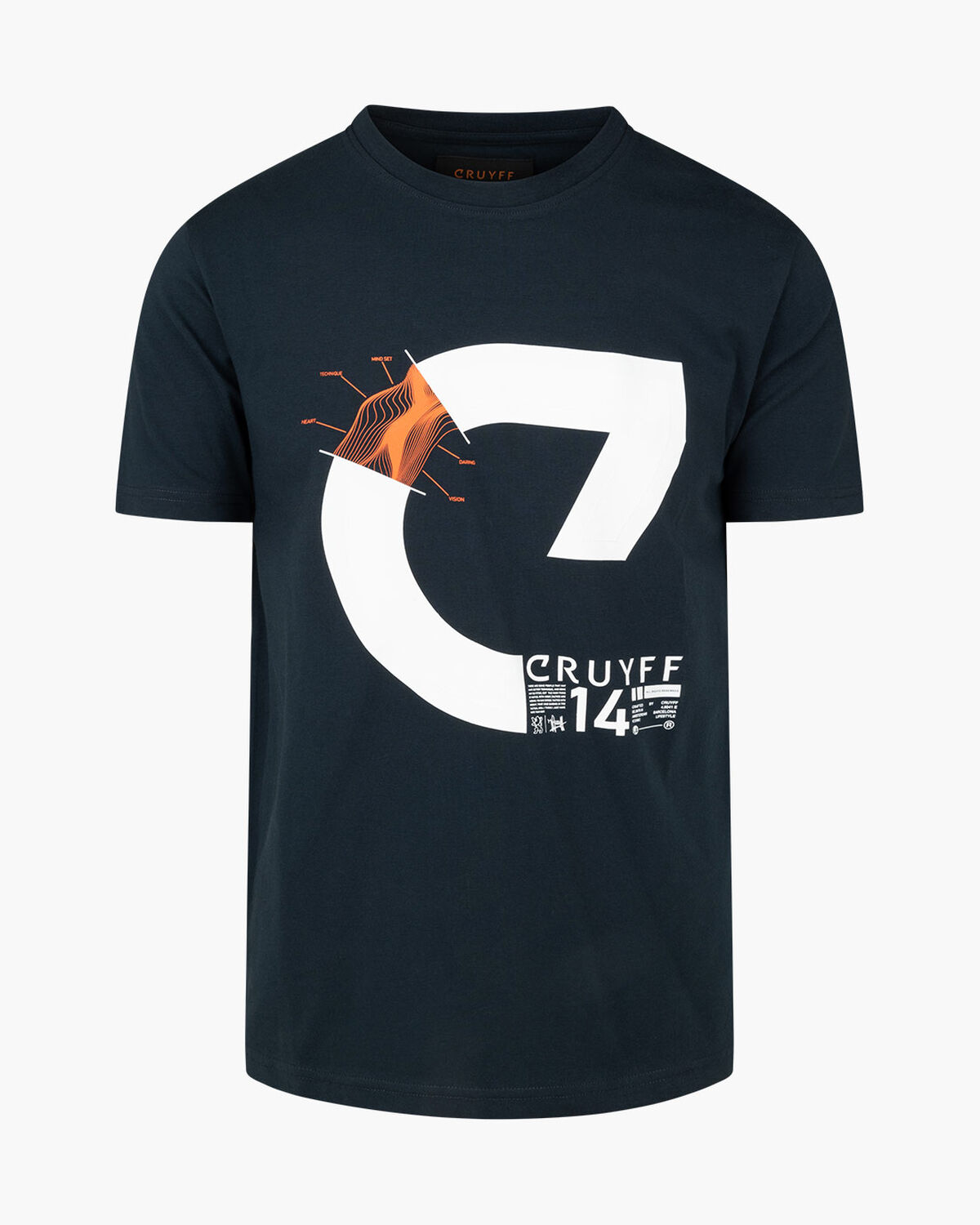 Alan SS Tee - 95% Cotton 5% Elastane, Blue Nights, hi-res