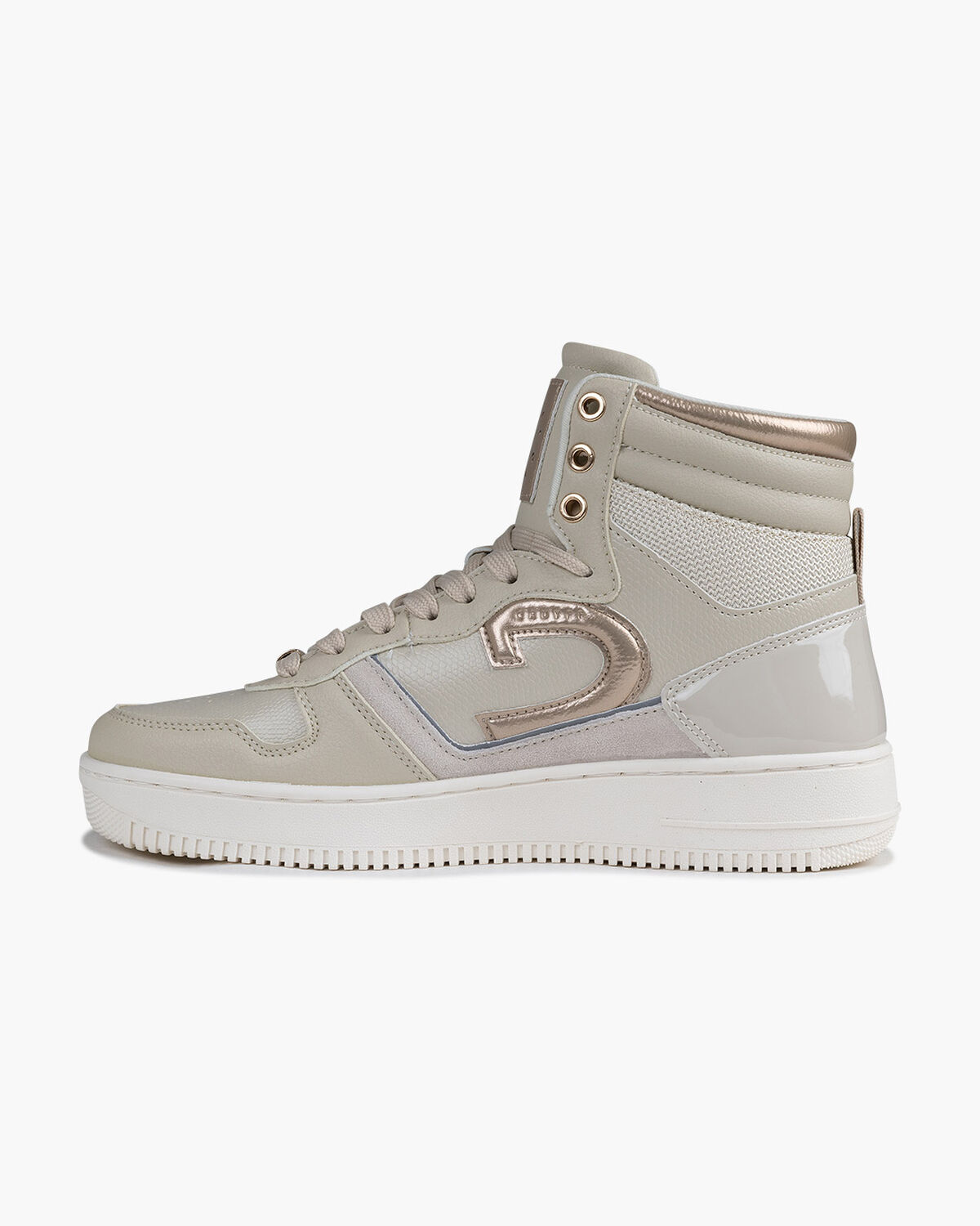 Campo High Lux - Tumbled/Suede/Patent, Crème, hi-res